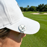 Henkilökohtainen monivärinen ristissä Golf Club magneettinen hattu Clip Golf Ball Marker nimi syntymäpäivä vuosipäivä lahja golf ystäville