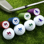 Gepersonaliseerde Multicolor Pet Cat Dog Patroon Golfbal Stempel Club met Naam Wedstrijd Souvenir Verjaardagscadeau voor Golfliefhebbers