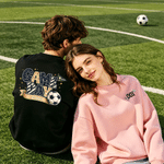 Henkilökohtainen Leopard Print Soccer Game Day Mukava T-paita Sweatshirt nimi ja numero World Cup Sport lahja jalkapallon ystävälle