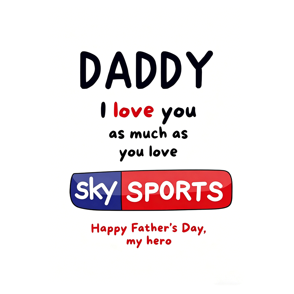 Sky Sports Theme Father’s Day Ecard