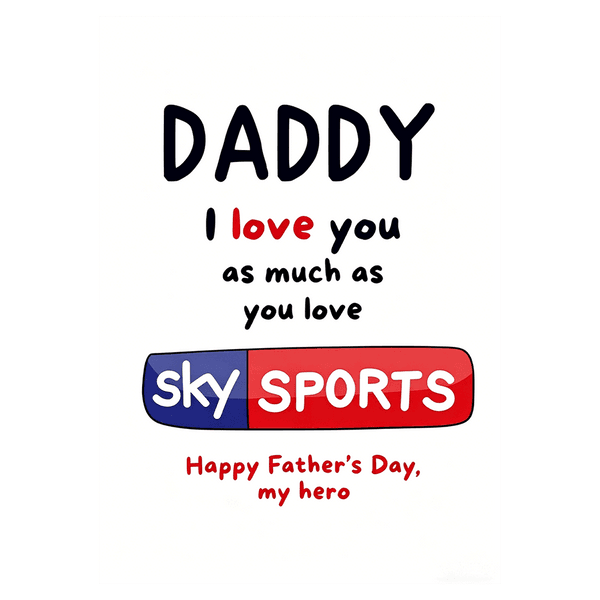 Sky Sports Theme Father’s Day Ecard