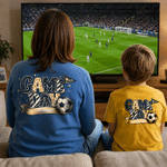 Henkilökohtainen Leopard Print Soccer Game Day Mukava T-paita Sweatshirt nimi ja numero World Cup Sport lahja jalkapallon ystävälle