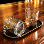 Personalised Hand Tools 10 oz Whiskey Glass with Name Fathers' Day Birthday Gift for Dads Whiskey Lovers