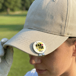 Personalized Let's Par Tee Golf Ball Marker Magnetic Hat Clip with Name Daily Use Game Day Birthday Gift for Friend Golf Player