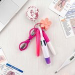 Chinoiserie Personalizada Floral Insignia Carrete con la Inicial y la Insignia Buddy Cumpleaños Apreciación Regalo para Enfermera Doctora