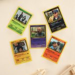 Carte personnalisée avec photo et texte - Style carte Poke - Cadeau d'anniversaire ou fête des Pères pour couples amis copain
