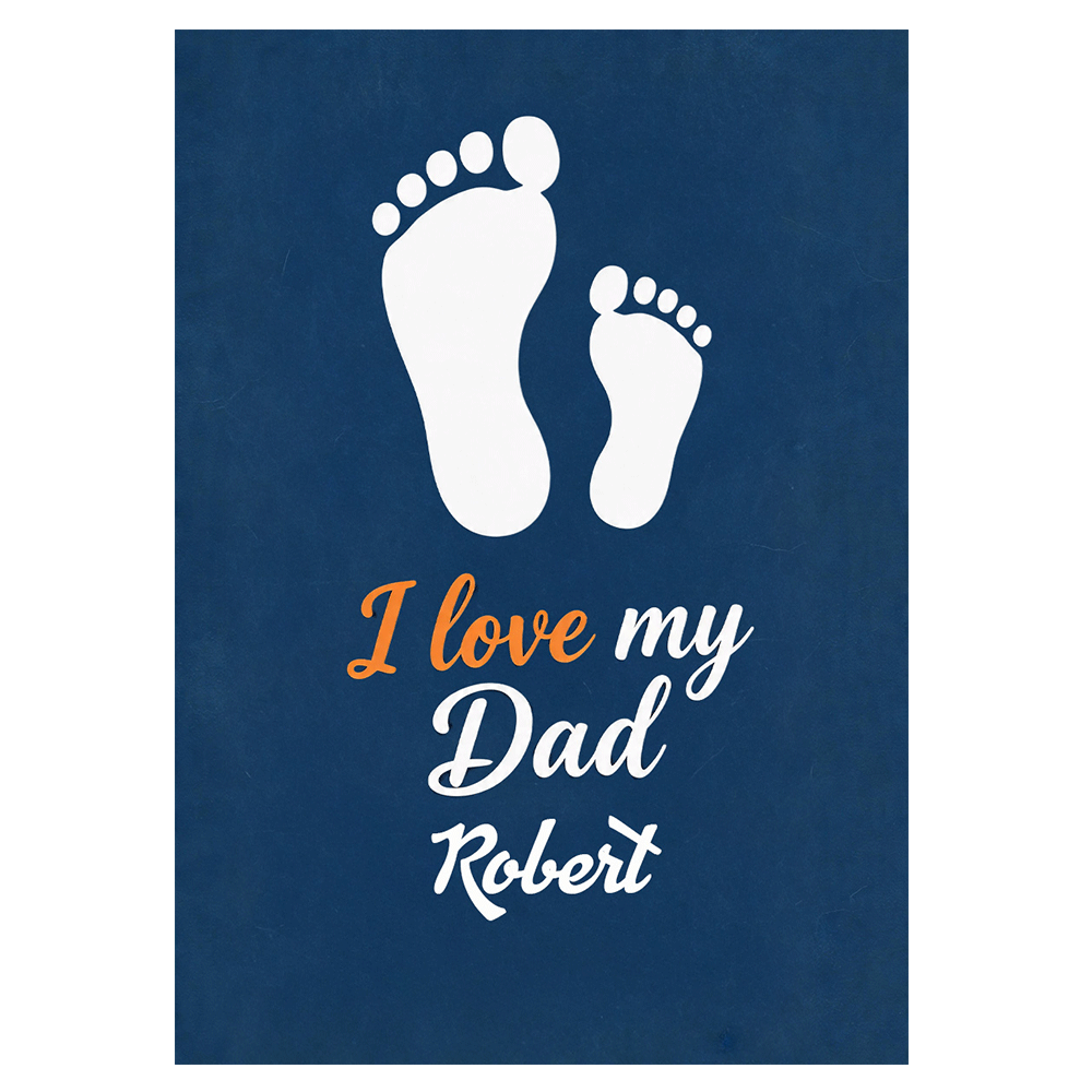 Footprint Father’s Day Ecard