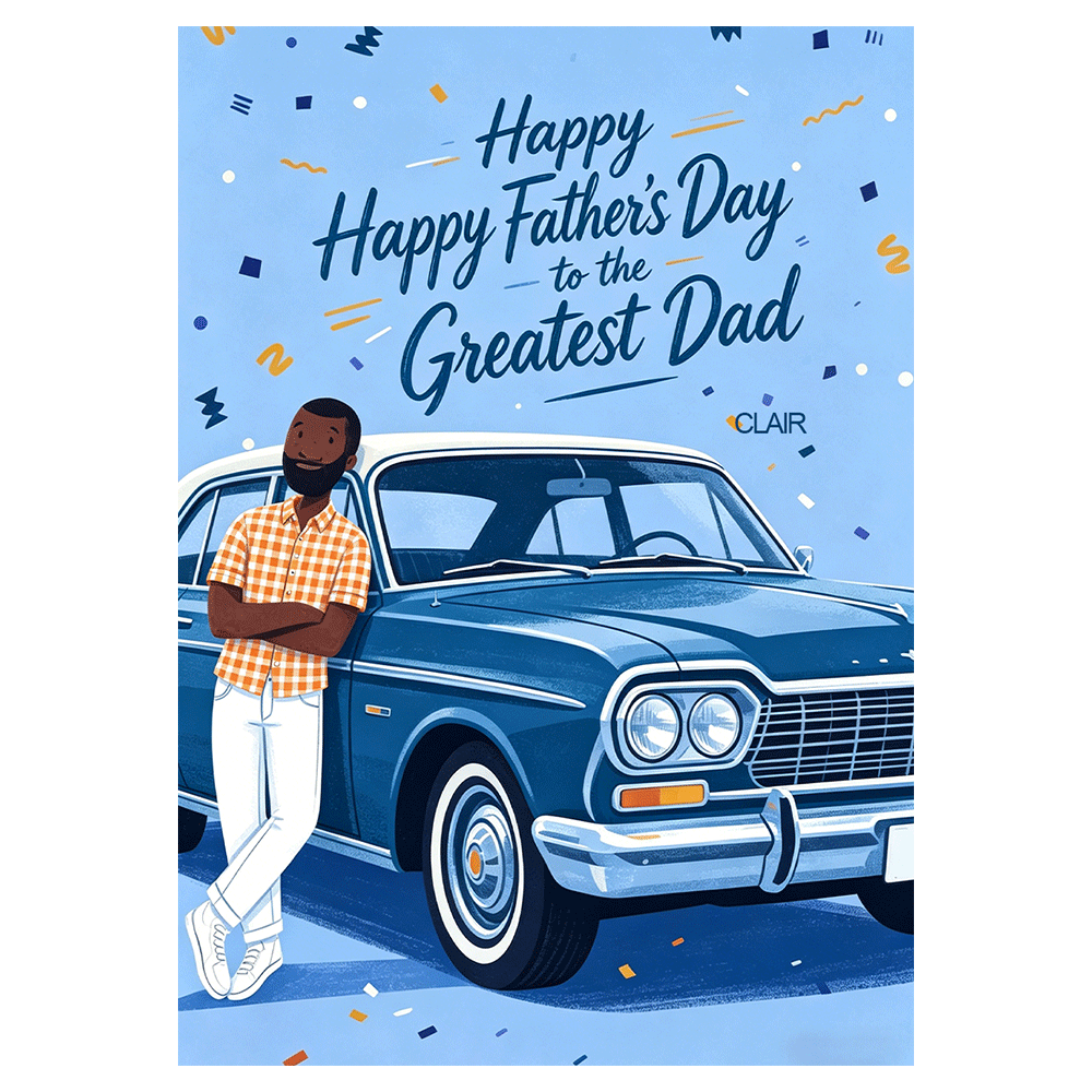 Classic Car Father’s Day Ecard