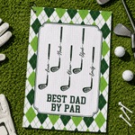 Personalized Golf Clubs Sports Towel with Name and Hanging Clip Outdoor Activities Use Game Day Birthday Father's Day Gift for Golf Lover Golfer Dad