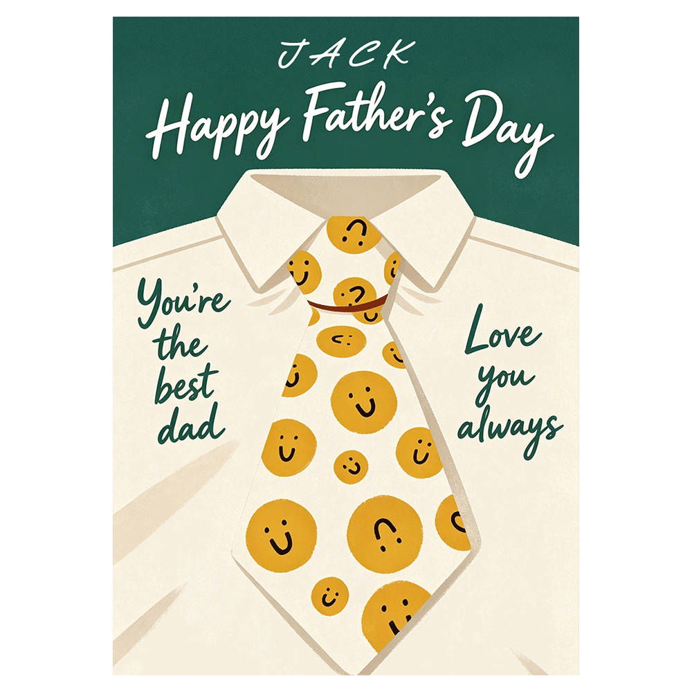 Shirt & Smiley Tie Father’s Day Ecard