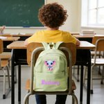 Sac à dos multi-compartiments pour enfants avec nom Cadeau de rentrée scolaire pour garçons filles