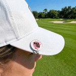 Personalized Let's Par Tee Golf Ball Marker Magnetic Hat Clip with Name Daily Use Game Day Birthday Gift for Friend Golf Player