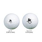 Tampon de balle de golf multicolore personnalisé avec nom Concours Souvenir Cadeau d'anniversaire pour les amateurs de golf