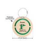 Personalized Hole In One Golf Pattern Acrylic Golf Bag Tag with Text and Date Daily Use Birthday Gift for Golf Players Lovers