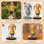 Personalized Cake Photo to 3D Figurine with Name Daily Use Room Decor Birthday Gift for Kids Family Friends