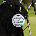 Personalized Hole In One Golf Pattern Acrylic Golf Bag Tag with Text and Date Daily Use Birthday Gift for Golf Players Lovers