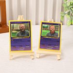Carte personnalisée avec photo et texte - Style carte Poke - Cadeau d'anniversaire ou fête des Pères pour couples amis copain