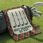 Personalized Golf Clubs Sports Towel with Name and Hanging Clip Outdoor Activities Use Game Day Birthday Father's Day Gift for Golf Lover Golfer Dad