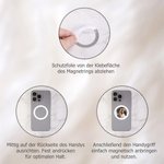 Personalisierter magnetischer Foto Handygriff | MagSafe kompatibel | Handyhalterung | Handy-Zubehör | Geburtstag Jubiläum Geschenk für Familie Freunde