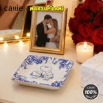 Pareja de Marsupilami de Cola Larga Personalizado Plato de Cerámica con Nombre para Regalo de Cumpleaños para Ella | Callie × Marsupilami