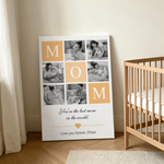 Personalised Photo Canvas Prints with Name Warm Minimalist Wall Displays Ship from USA Father's Day Birthday Gift for Dad Family