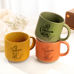 Personalized Line Style Guitarist Character 12 oz Ceramic Coffee Mug with Name Daily Use Birthday Gift for Guitar Player Woman Man