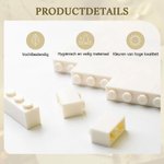 Gepersonaliseerde bouwsteenpuzzel met 4 foto's naam en tekst Vaderdag verjaardagscadeau voor papa of opa
