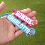Personalized Colorful Glitter Lacrosse Stick Lacrosse Keychain with Name Sports Gift for Lacrosse Fan