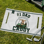 Personalized Golf Elements Kid Face Photo Golf Cart Seat Cover with Title Daily Use Father's Day Club Birthday Gift for Golf Players Lovers