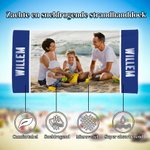 Gepersonaliseerd sneldrogend extra groot strandlaken met foto en tekst zomer- en vakantie essentials strand- en feestcadeau voor familie en kinderen