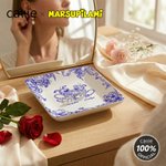 Pareja de Marsupilami de Cola Larga Personalizado Plato de Cerámica con Nombre para Regalo de Cumpleaños para Ella | Callie × Marsupilami