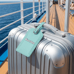 Personalised Life Is Better On A Cruise PU Leather Passport Holder Luggage Tag Set with Name Travel Essential Birthday Gift for Travel Enthusiasts