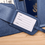 Personalised Life Is Better On A Cruise PU Leather Passport Holder Luggage Tag Set with Name Travel Essential Birthday Gift for Travel Enthusiasts