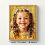 Personalized Modern Oil Painting Style Photo Framed Canvas Prints with Name Home Decor Ship from USA Housewarming Anniversary Gift for Family Friends