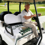Personalized Golf Elements Kid Face Photo Golf Cart Seat Cover with Title Daily Use Father's Day Club Birthday Gift for Golf Players Lovers