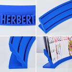 Personalised 3D-Printed Multicolour Playing Card Holder with Name Game Night Birthday Gift for Card Canasta Lover