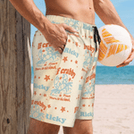 Personalisierte Wenn Crabby bitte zurück zum Strand schnell trocknen Badehose mit Namen Strand Party Sommer Urlaub Geburtstag Geschenk für Männer