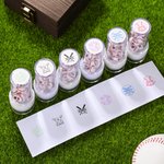 Personalised Baseball Theme Stamp Wooden Storage Box Set with Name Baseball Course Accessory Birthday Gift for Baseball Players Lovers