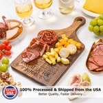 Personalized Apple Pie Gingerbread Recipe Reversible Cheese Charcuterie Cutting Board with Grip Ship from USA Christmas Housewarming Gift for Family