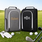Personalized Embroidered Multi-Compartment Canvas Golf Shoe Bag with Text Sports Accessories Golf Club Father's Day Gift for Golf Lover