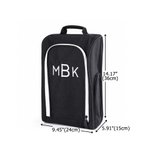 Personalized Embroidered Multi-Compartment Canvas Golf Shoe Bag with Text Sports Accessories Golf Club Father's Day Gift for Golf Lover