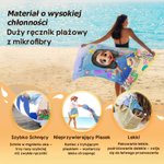 Personalizowany szybkoschnący miękki ręcznik plażowy 3D z nurkującym dzieckiem i morskimi zwierzętami z imieniem prezent dla chłopców i dziewczynek
