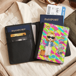 Personalized Cartoon Travel Character Passport Holder with Name Travel Accessories Birthday Gift for Travel Lovers Best Friends