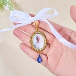 Gepersonaliseerde 1-5 Foto's Vlinder Blauw Edelsteen Boeket Bedel met Tekst Verjaardag Bruids Douche Huwelijkscadeau voor Bruid