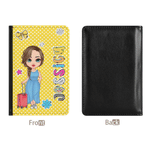 Personalized Cartoon Travel Character Passport Holder with Name Travel Accessories Birthday Gift for Travel Lovers Best Friends
