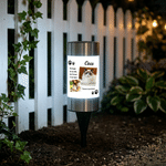 Personalized Pet Photo Solar Garden Light with Name and Text Garden Decoration Memorial Sympathy Gift for Loss of Pet