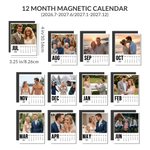 Personalised 12 Photos 2026 2027 Calendar Fridge Magnet Home Decor Memorial Anniversary Birthday Gift for Couple Pet Lover
