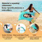 Personalizowany duży szybkoschnący ręcznik plażowy z imieniem na urodziny i wakacje prezent dla chłopców i dziewczynek