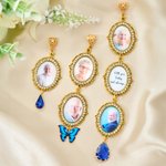 Gepersonaliseerde 1-5 Foto's Vlinder Blauw Edelsteen Boeket Bedel met Tekst Verjaardag Bruids Douche Huwelijkscadeau voor Bruid