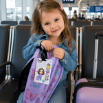 Personalized Cartoon Travel Character Luggage Tag with Name and Text Travel Accessory Birthday Gift for Travel Lovers Best Friends